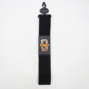 NEW Lake Shore Drive Bamboo Lock Toggle Stretch Belt Size L